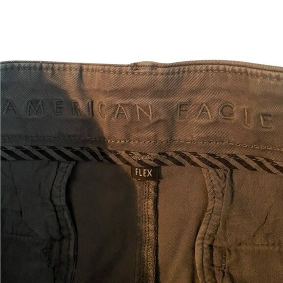 American Eagle Mens Original Straight Flex Pants Jeans Size 32 Grey Prep… - Picture 4 of 7